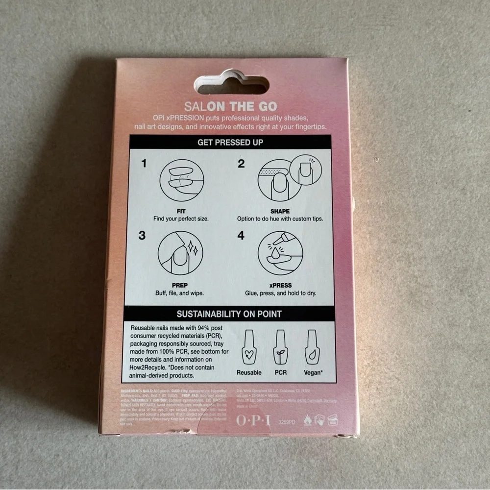 OPI xPRESS/ON Instant Gel-Like Salon Manicure – Nail Heart